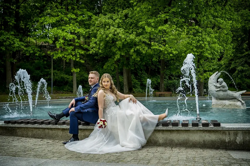 Portret ślubny w plenerze — Studio Transvimed
